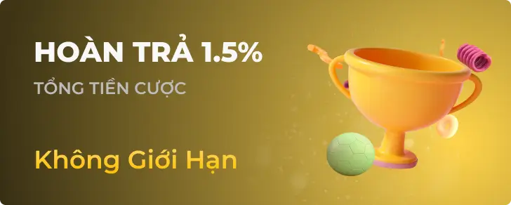 Siêu hoàn trả 1.5% không giới hạn